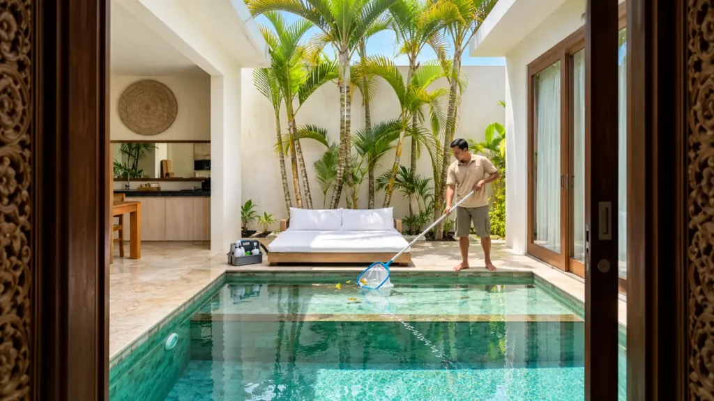 Kumbara Villas daily pool care